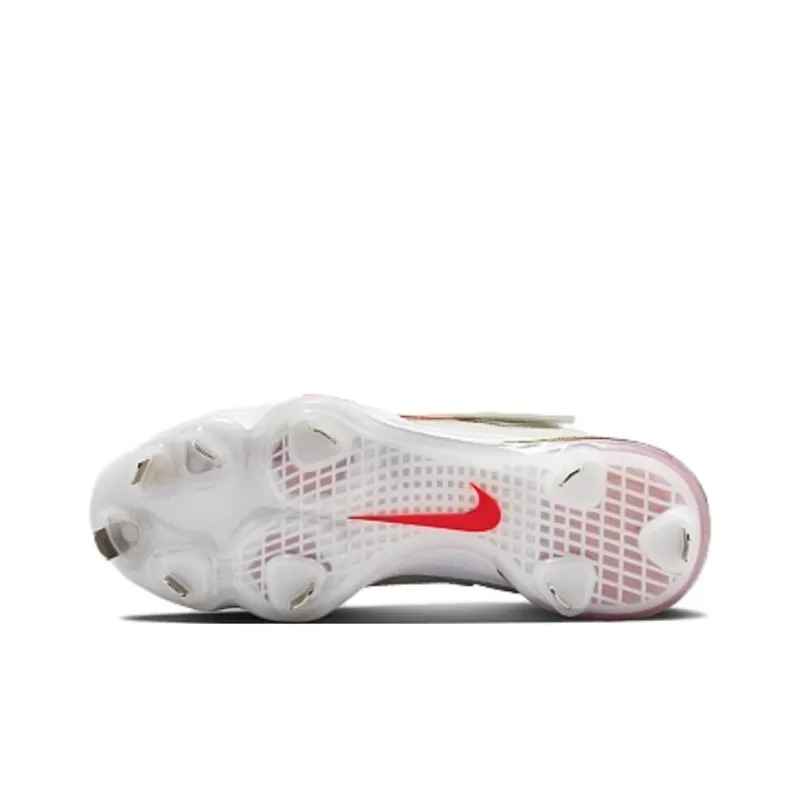 Nike Force Zoom Trout 8 Pro NRG Cushioning Mid-Top Training Shoes Men's White Red Gold-4