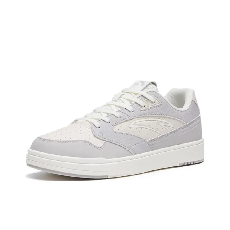Anta Street Naughty Anti Slip And Wear Resistant Lightweight Low Top Skateboard Shoes Women's Gray Purple-1