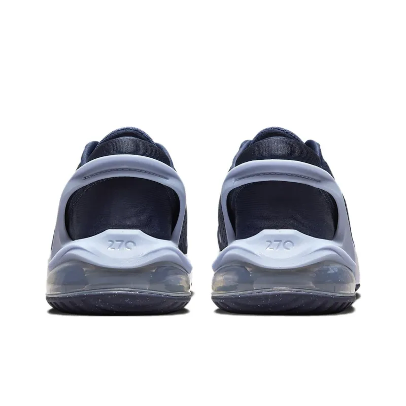 Nike Air Max 270 Slip Resistant Cushioning Abrasion Resistant Low Top Casual Shoes GS Blue White-4