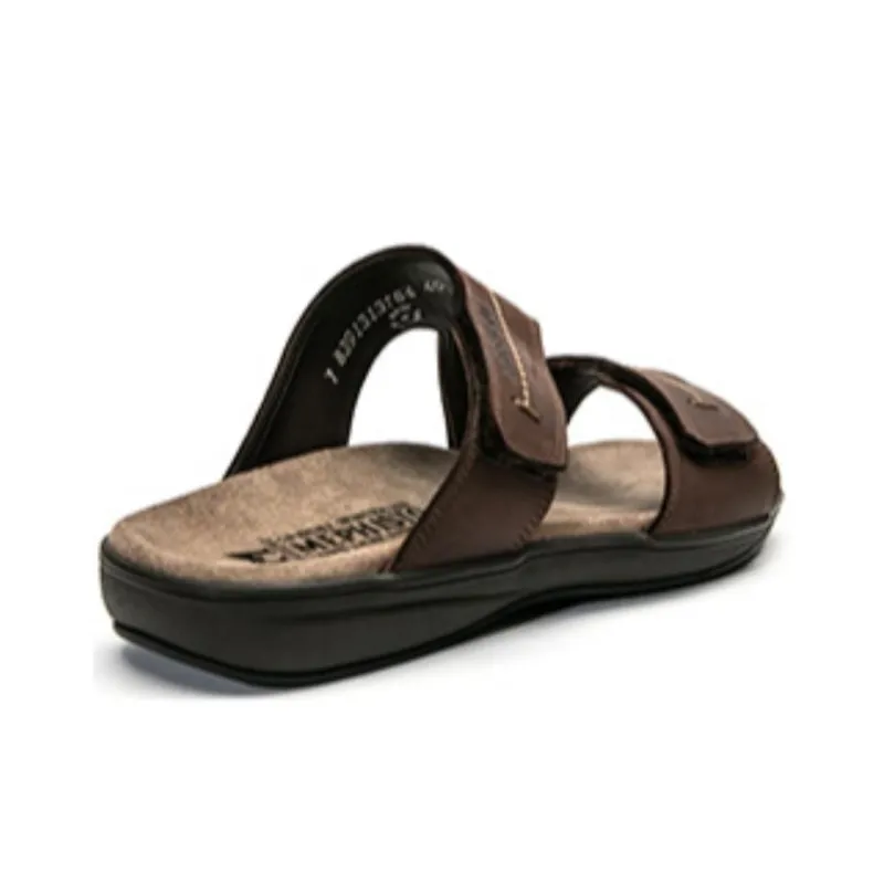 MEPHISTO Slide Slippers Men Black/Brown-8