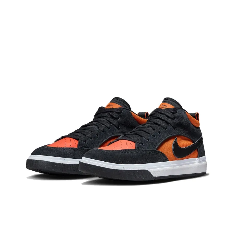 Nike Sb React Leo Black Electro Orange-2