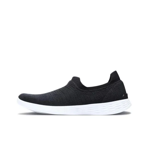 Skechers YOU Define Anti-Slip And Wear-Resistant Breathable Low-Top Sports Casual Shoes Women's Black White