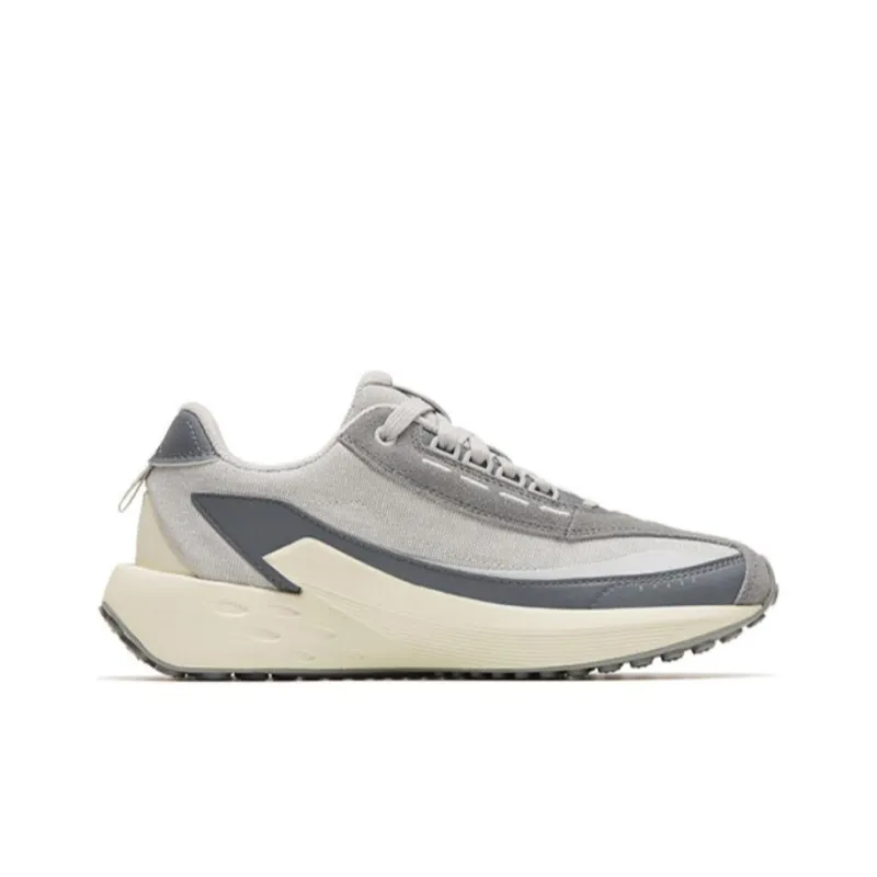 Anta Crystal Sugar 2 Wear Resistant Slip Resistant Low Top Running Shoes Women's Gray White-1