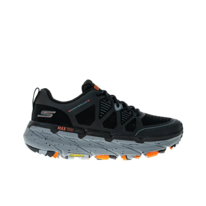 Skechers Max Cushioning Premier Trail Anti-Slip Wear-Resistant Low-Top Running Shoes Men's Black Gray-1
