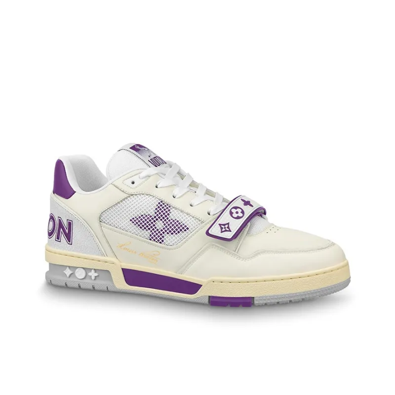 LOUIS VUITTON Lv Trainers 'Purple Mesh'-1