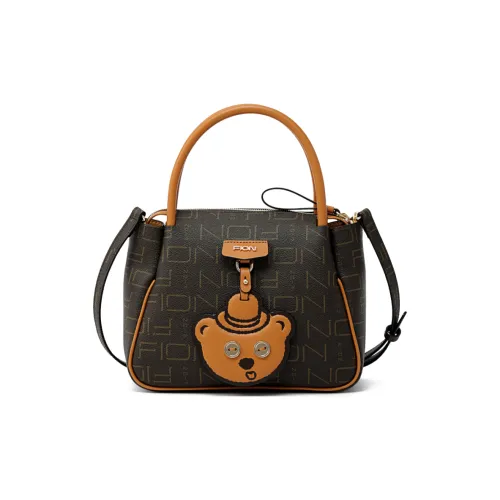 FION Canvas Portable Crossbody Bag Shoulder Bag Regular Women's Coffee/Camel