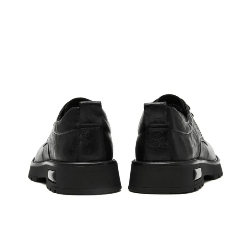 CAMEL Dress Shoes Men Low Top Black/Brown-3