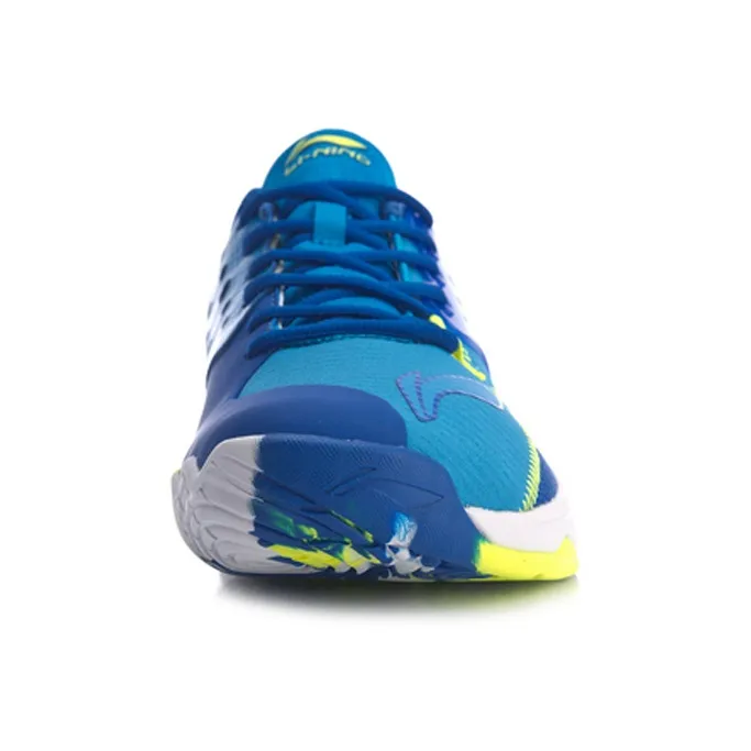 LiNing Battle Halberd 2 V2 Rebound Cushioning Breathable Wear-Resistant Support Low-Top Badminton Shoes Unisex Blue-3