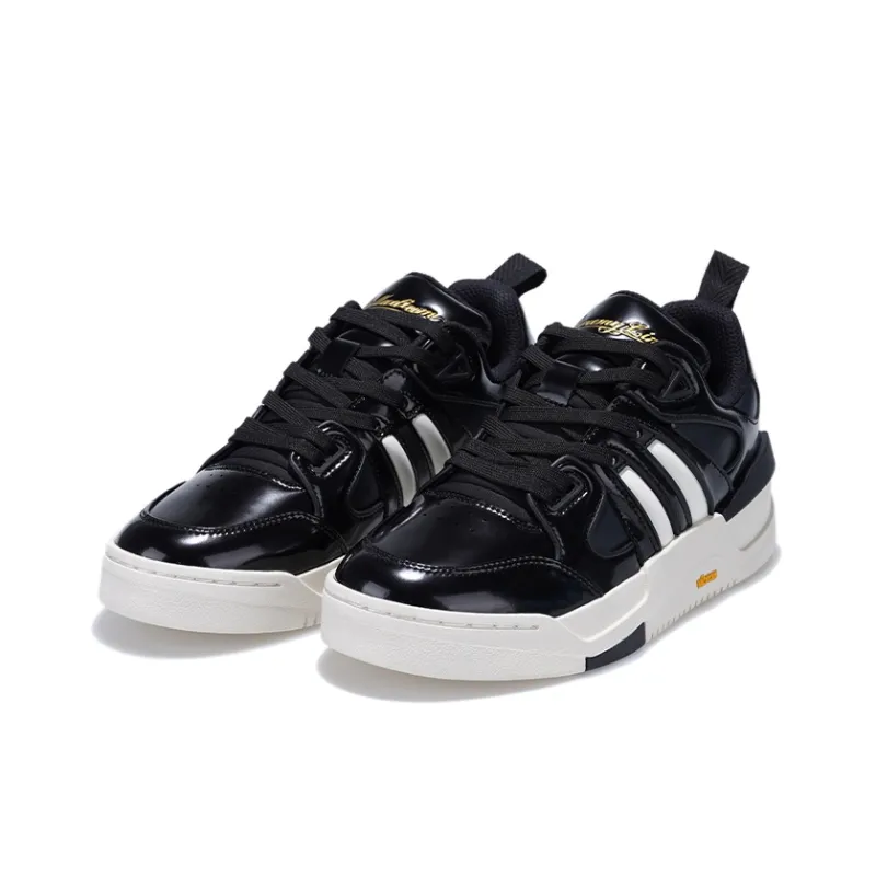 LINSHUHAO x Palladium Pallaslam Anti Slip Wear Resistant Low Top Skateboard Shoes Women's Black White-1