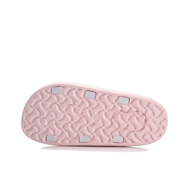 LINING Clap Slide Slippers Women's Standard White/Light Pink-4