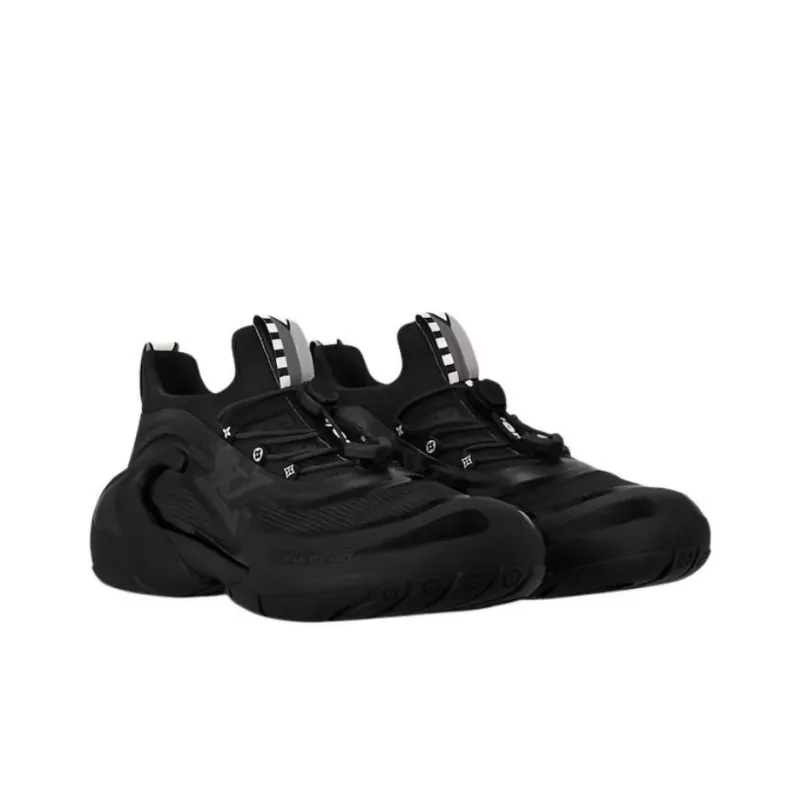 LOUIS VUITTON Barracuda Casual Shoes Men's Black-2