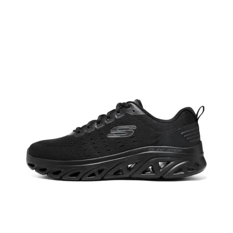Skechers Glide Step Sport Non-slip Wear-resistant Shock Absorption Low-Top Casual Shoes Men's Black-0