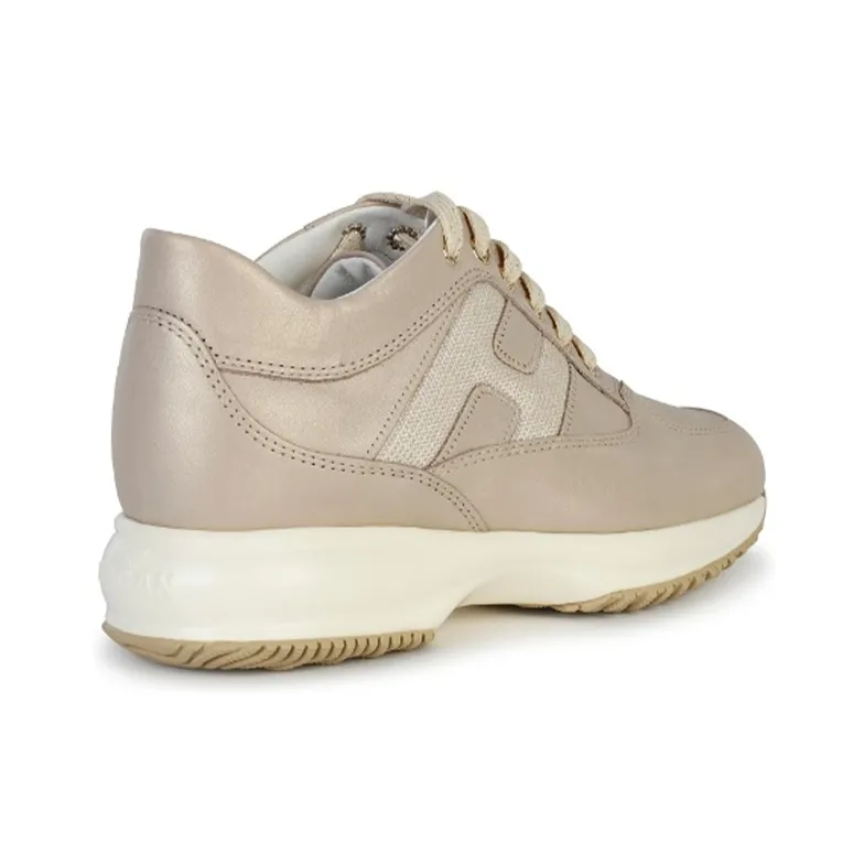 HOGAN Interactive Slip-Resistant Low-Top Sports Casual Shoes Women's Nude-4