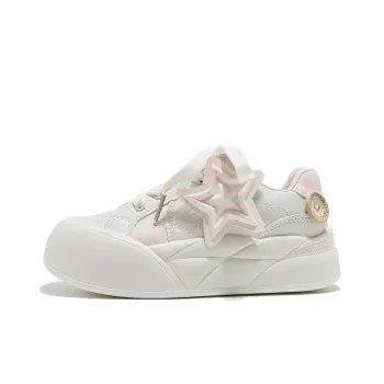 Medd Niche Korean Style Star Skateboard Shoes Height Increasing Lightweight Breathable Low Top White Sneakers Women's