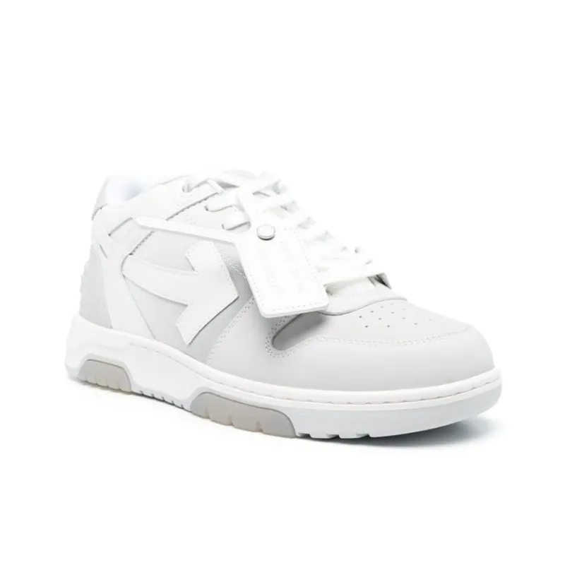 OFF WHITE Out Of Office Ooo Low Tops White Gray-1