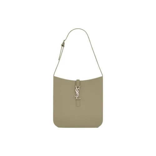 SAINT LAURENT Soft Rubber Handbag Shoulder Bag Women's Seaweed Color