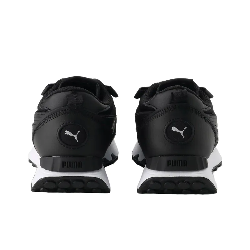 PUMA Rider FV Lth Anti-Slip Wear-Resistant Low-Top Sports Casual Shoes Unisex Black-3