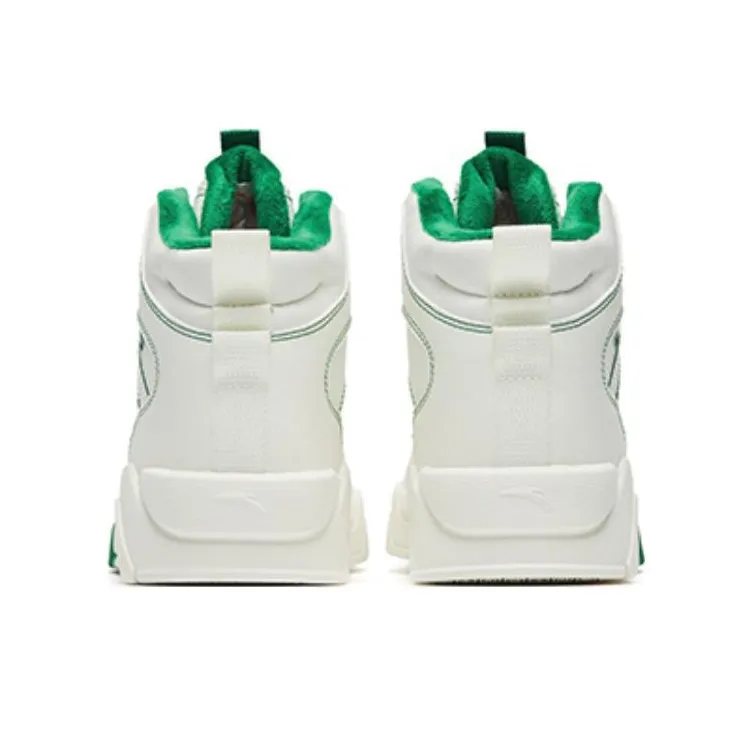 Anta Flame 3.0 Cushioned Slip Resistant High Top Skateboard Shoes Women's Green-3