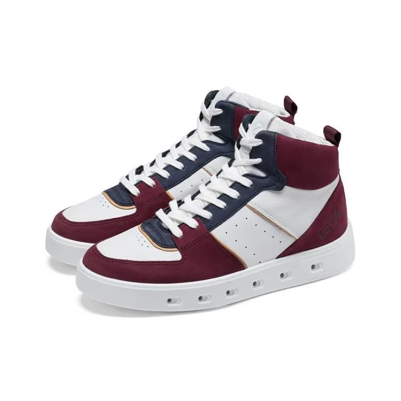 Ecco Street 720 Series Casual Skateboard Shoes Dark Burgundy-2