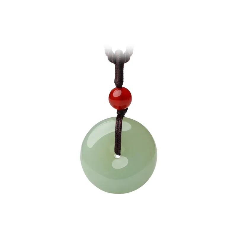 LAOMIAO Pendants Pale Greenish White Jade Unisex-8