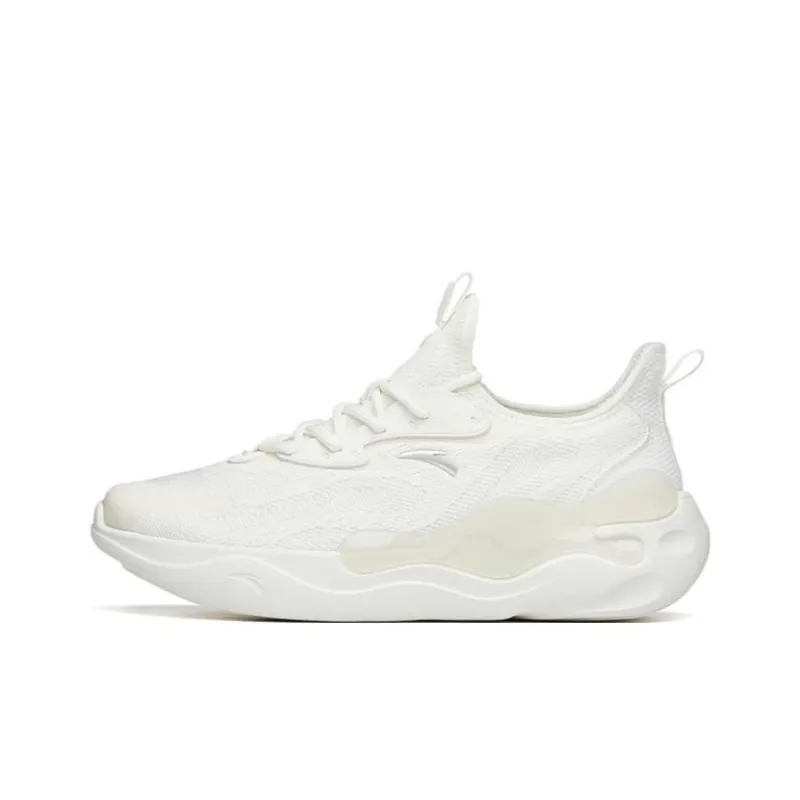Anta Chao Worship 2.0 Breathable Low Top Casual Shoes Men's White Silver-0