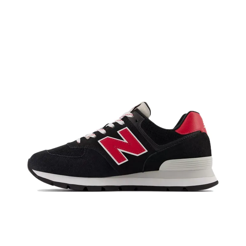 New Balance 574 Rugged Black Red-0