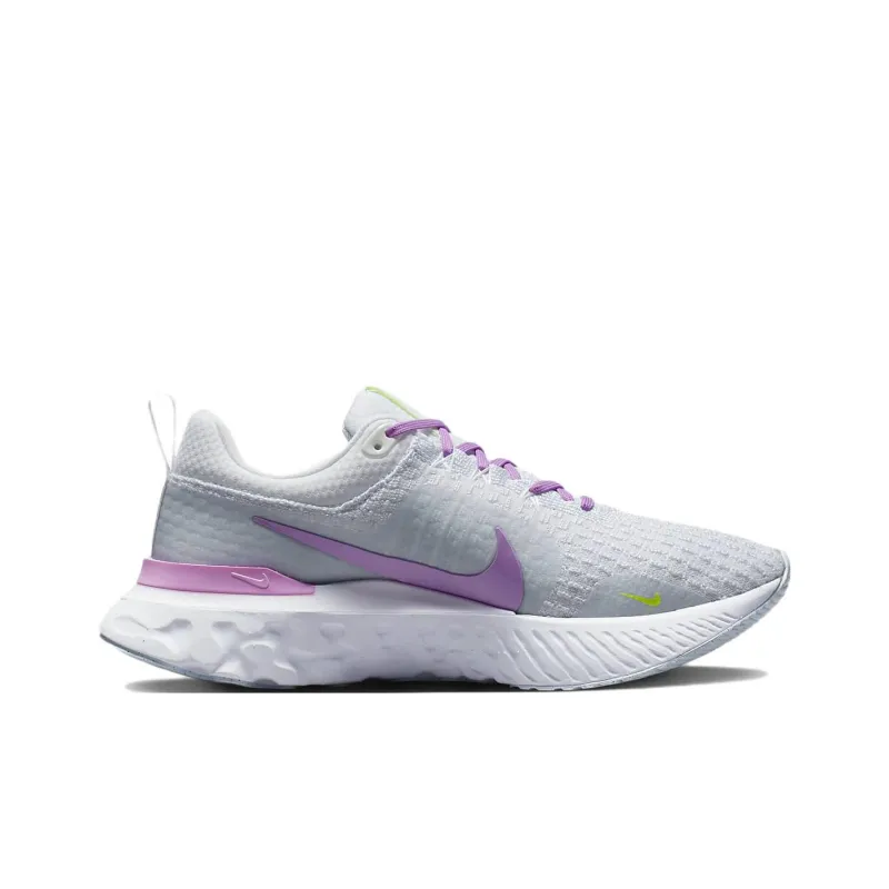 Nike React Infinity Run Flyknit 3 'Grey Rush Fuchsia' Women's-1