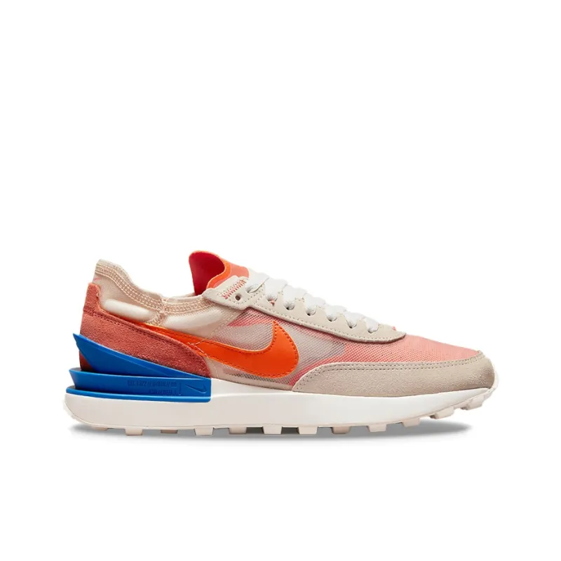 Nike Waffle One Pearl White Game Royal Rush Orange Women's-1