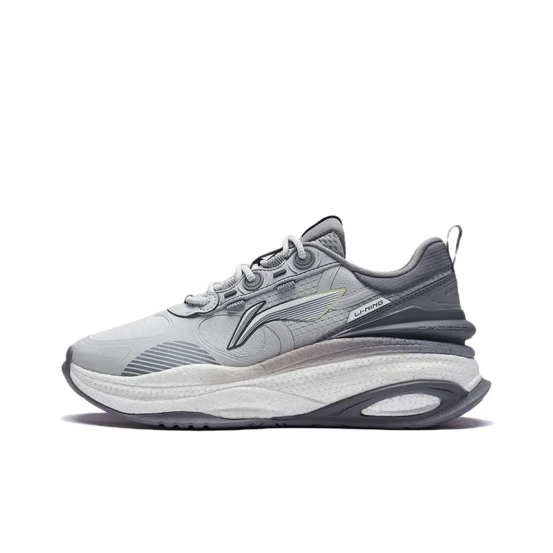 LiNing Exceed 5 Cushioning, Wear Resistant Low Top Sports Casual Shoes Men's Microcrystalline Gray-0