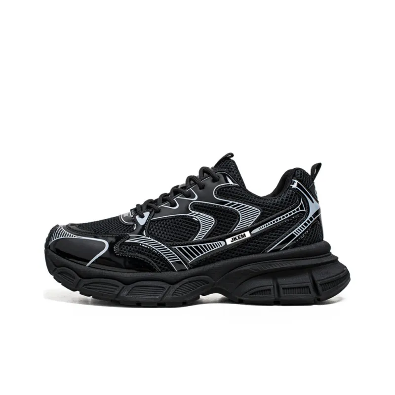 JKEM Anti-Slip Wear-Resistant Low-Top Chunky Sneakers Men's-0