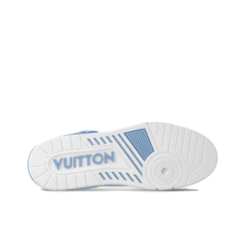 LOUIS VUITTON LV Trainer Light Blue White-5