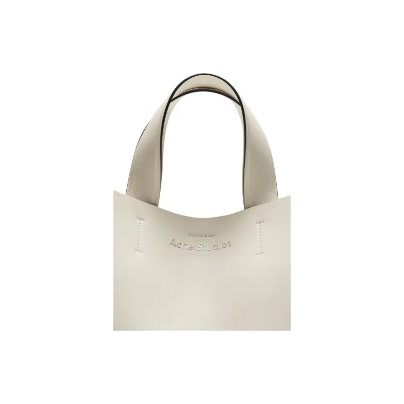 Acne Studios Musubi Calfskin Tote Bag Shopping Bag Shoulder Bag Crossbody Bag Handbag Medium Size Women's White-3
