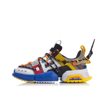 LiNing Pan Gu 2019 New York Fashion Apparel Week Collection Cushioned Slip Resistant Low Top Chunky Sneakers Men's