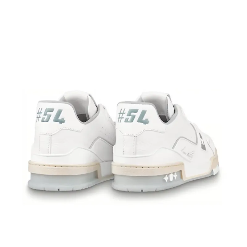 LOUIS VUITTON Trainer White Grey Signature-2