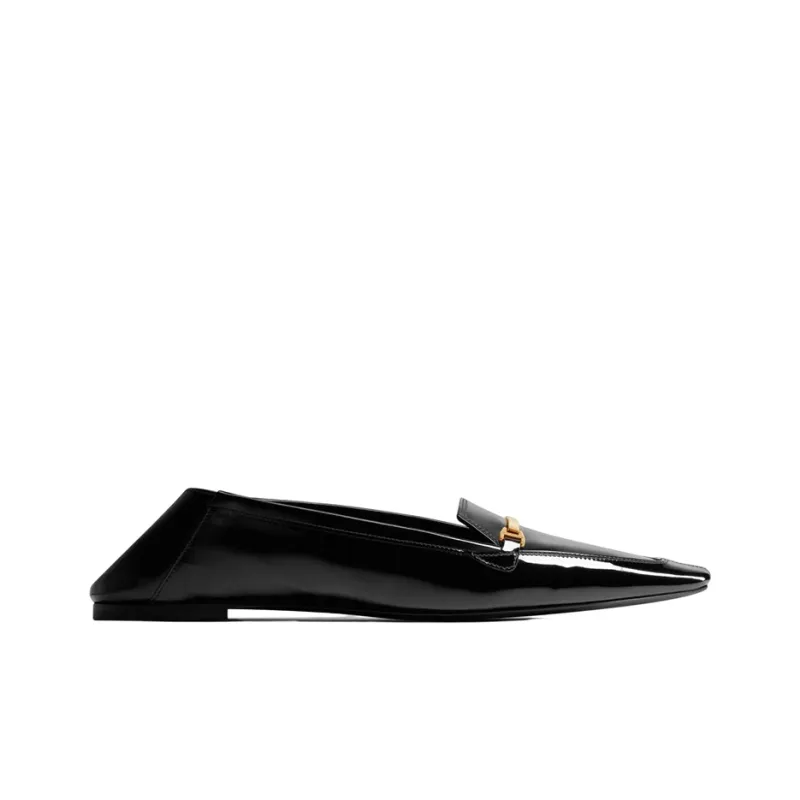 SAINT LAURENT Chris 05 Leather Ballerina Shoes-1