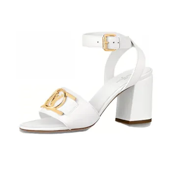 LOUIS VUITTON Lock It Strap Sandals Women's White