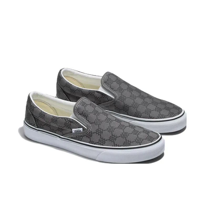 Vans Classic Slip On Monogram Pewter-2