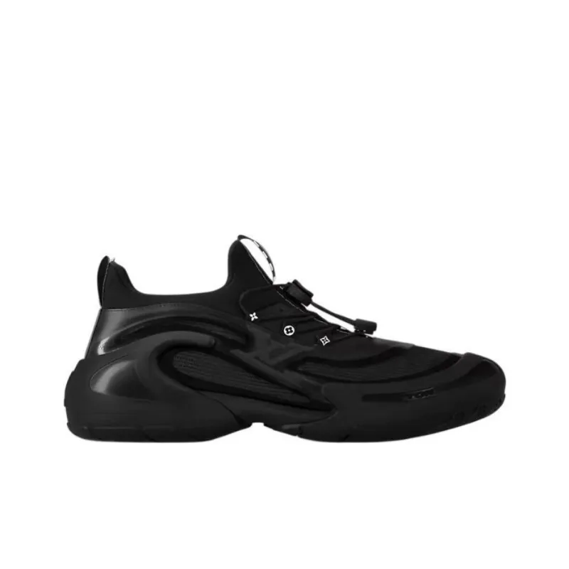 LOUIS VUITTON Barracuda Casual Shoes Men's Black-1