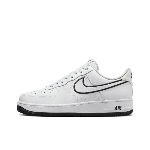 Nike Air Force 1 '07 'Embroidered Swoosh - White Black'