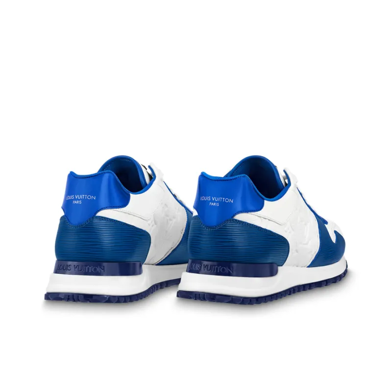 LOUIS VUITTON Lv Run Away Sneakers 'White Monogram With Blue EPI'-3