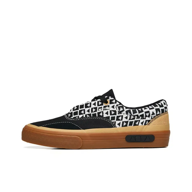 Anta Ao Li Low Top Skateboard Shoes Women's Black White-0