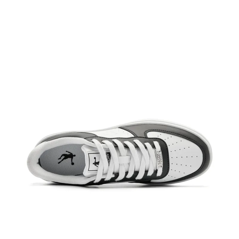 QIAODAN Five Centimeters Skateboard Shoes Women's Low Top Black/Jordan White-3