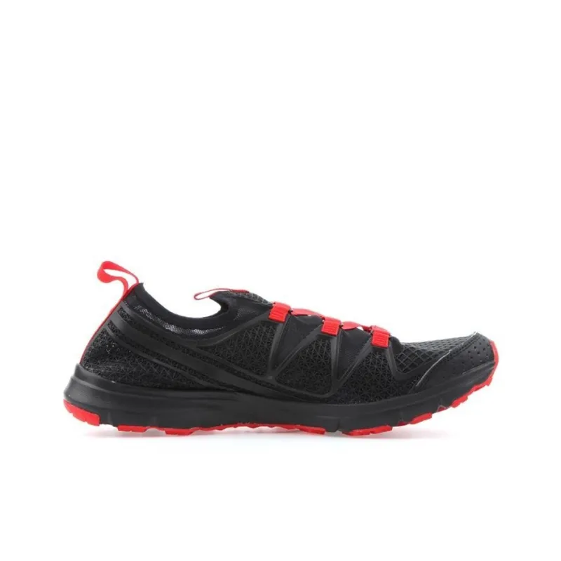 SALOMON Crossamphibian Hiking / Trekking Shoes Men Low-Top Black/Red-1
