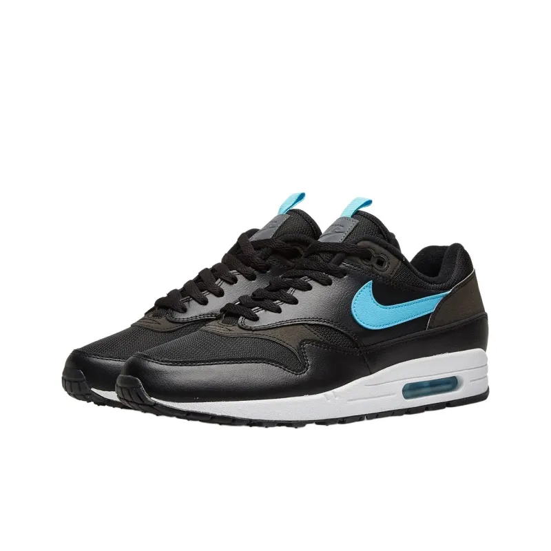 Nike Air Max 1 Tongue Tab Black Blue Fury-1