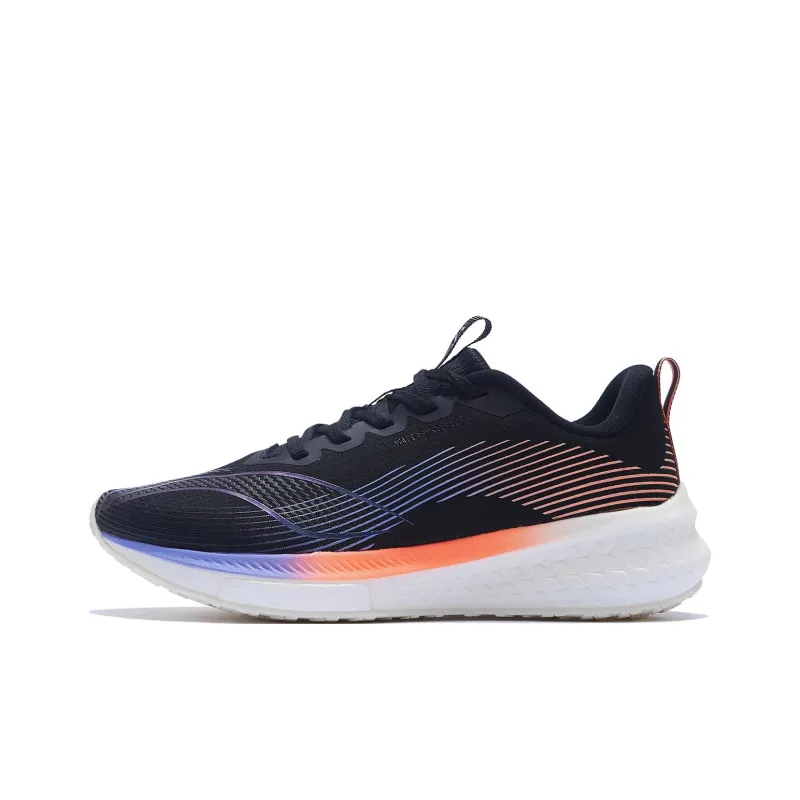 LiNing Red Hare 5 Pro Cushioning Anti Slip Wear Resistant Breathability Low Top Running Shoes Women's Black-0
