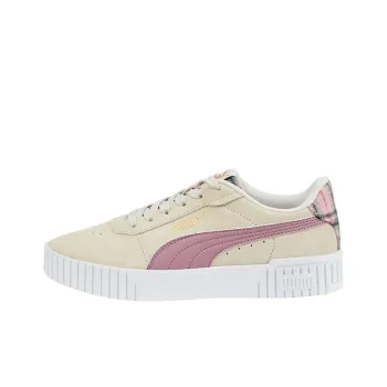PUMA Carina 2.0 Anti-Slip Wear-Resistant Low-Top Skateboard Shoes Women's Beige Pink