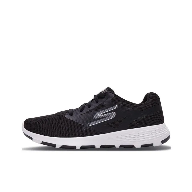 Skechers GO WALK Cool Cushioning Anti-Slip And Wear-Resistant Low-Top Casual Shoes Men's Black White-0