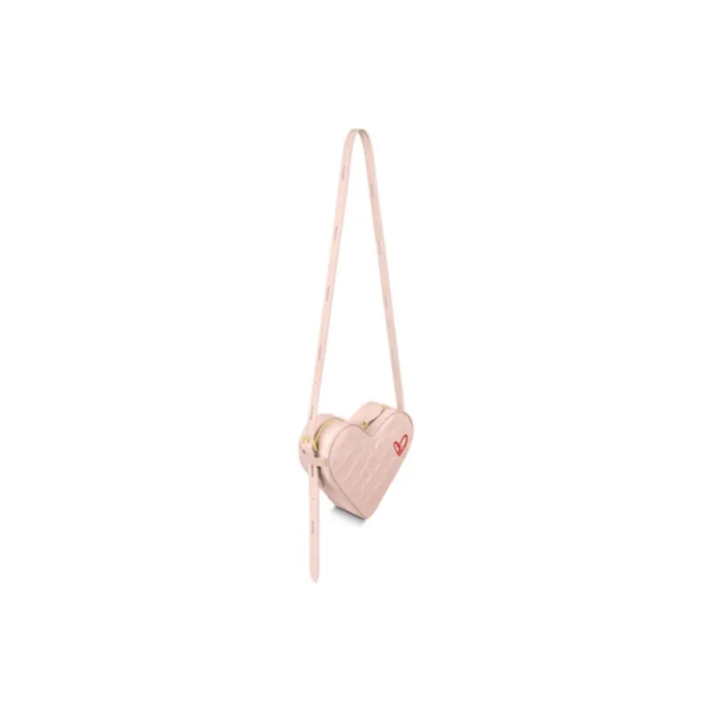 LOUIS VUITTON Limited Edition Sac Coeur Heartbox Monogram Pink Lambskin-2