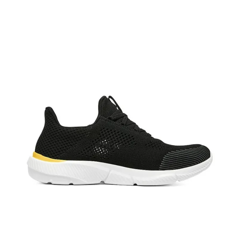 Skechers Ingram Cushioning Anti Slip Wear Resistant Breathability Low Top Casual Shoes Men's Black Yellow-1