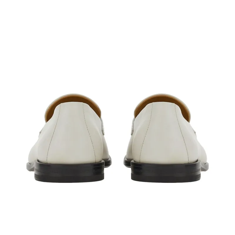 FERRAGAMO Logo-plaque Leather Loafers-3